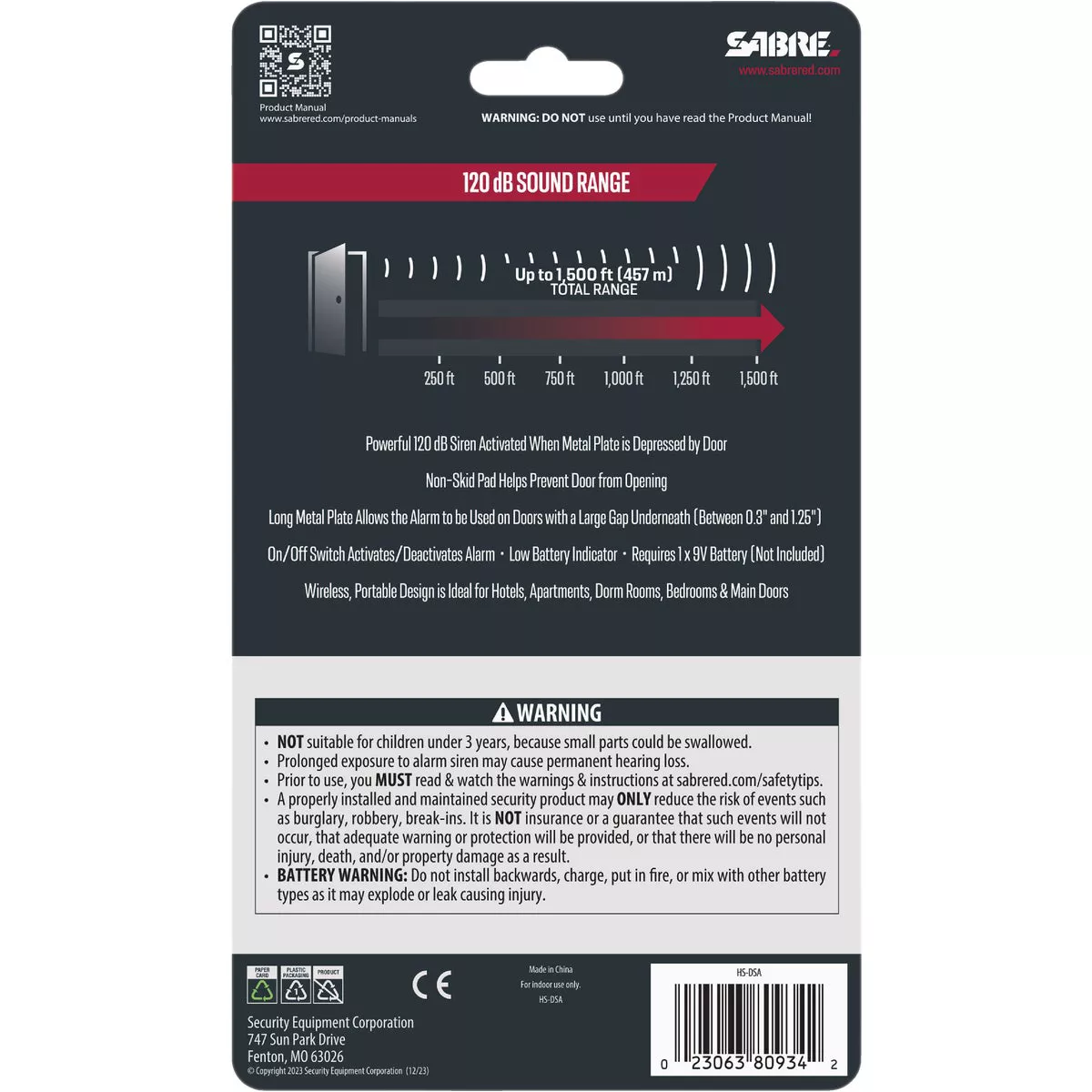 Sabre Wedge Door Stop Alarm - photo 6