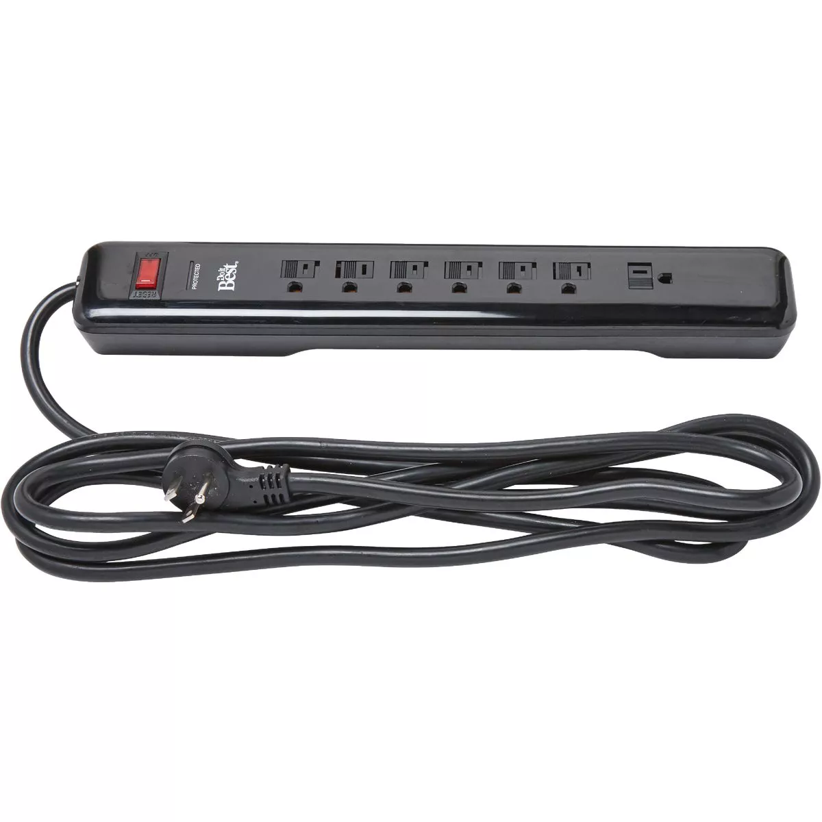 Do it Best 7-Outlet 1060J Black Surge Protector with 10 Ft. Cord - photo 2