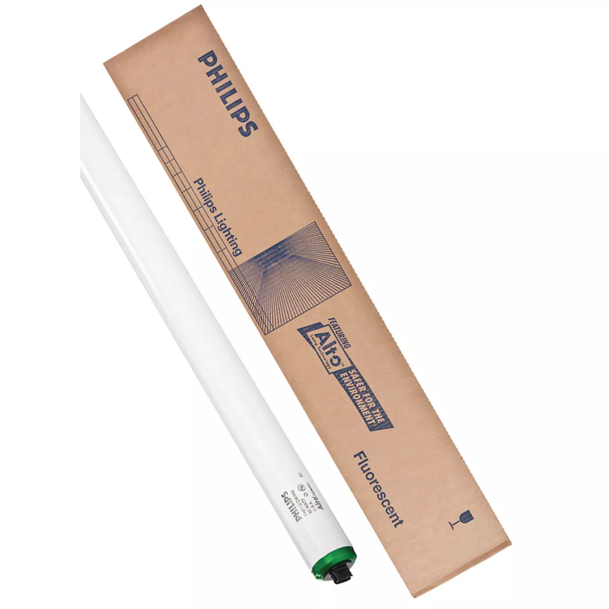 Philips 60W 48 In. Cool White T12 Recessed Double Contact High Output Fluorescent Tube Light Bulb