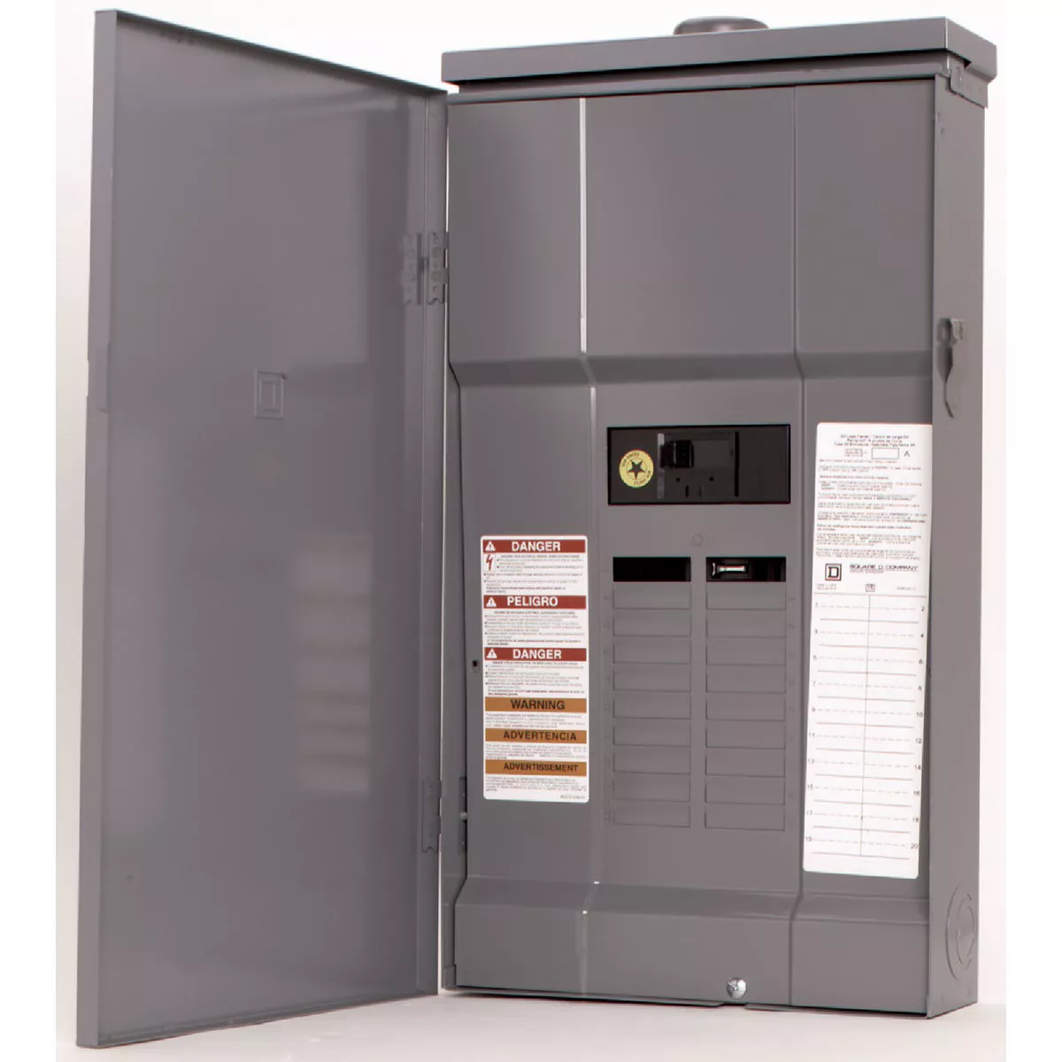 Square D QO 200A 30-Space 40-Circuit Raintight Main Breaker Plug-on Neutral Load Center