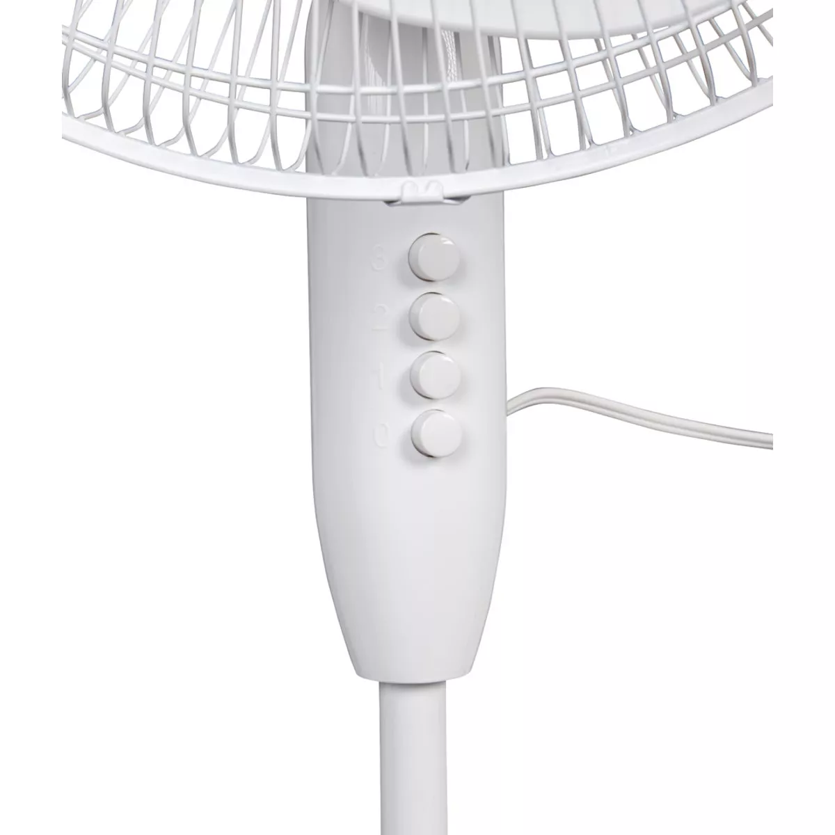 Best Comfort 16 In. 3-Speed Extends to 49 In. H. White Oscillating Pedestal Fan - photo 3