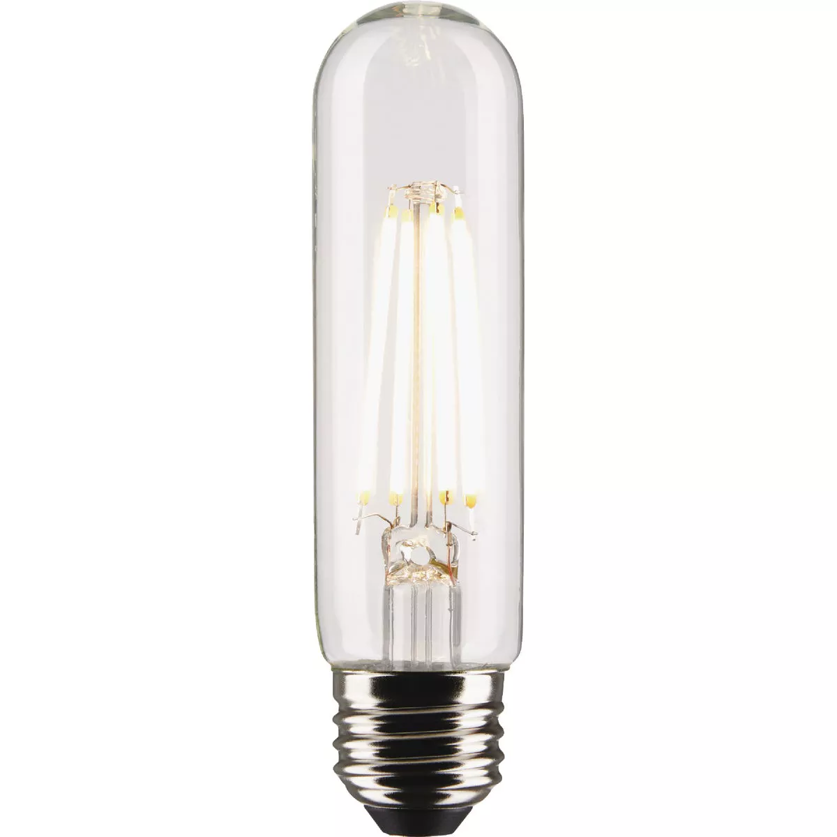 Satco 60W Equivalent T10 Medium Base 2700K Clear LED Bulb (2-Pack)