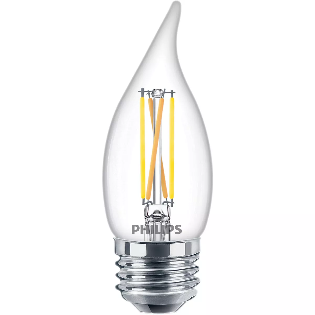Philips Ultra Definition 40W Equivalent Soft White BA11 Medium LED Decorative Light Bulb (3-Pack) - photo 3