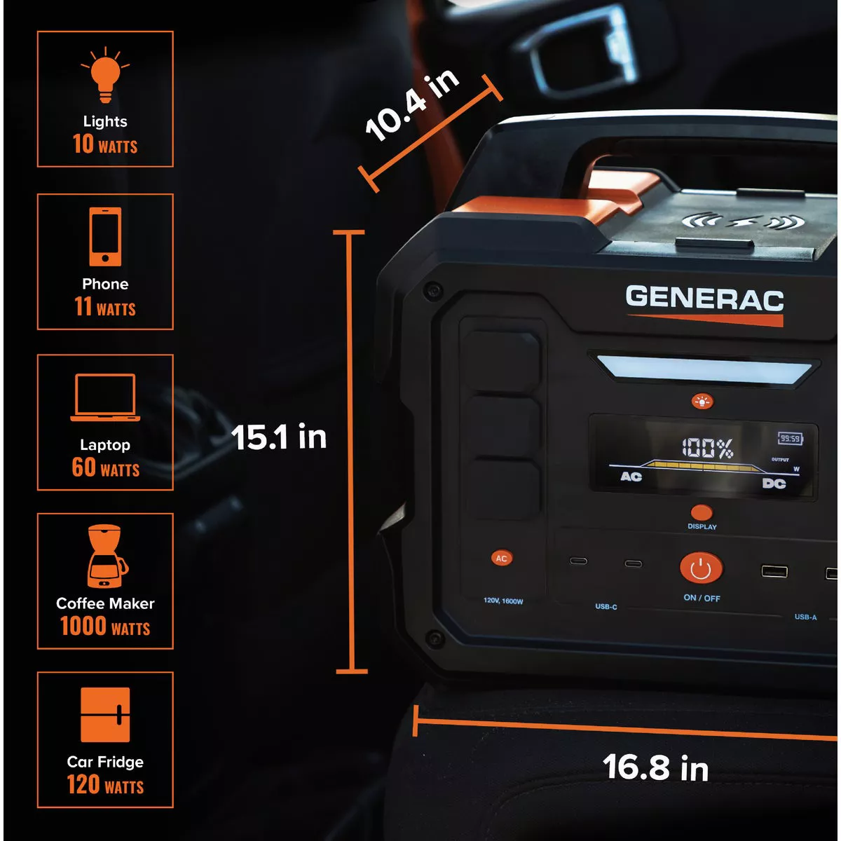 Generac GB2000 3200W 120V Portable Power Station - photo 2