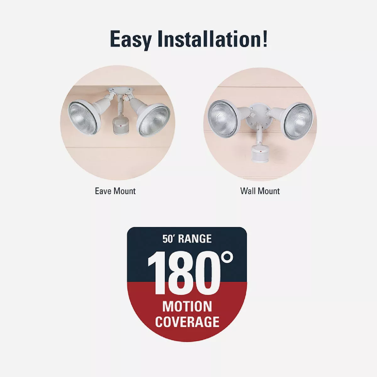 Halo White Motion Activated Incandescent Security Floodlight Fixture - photo 4
