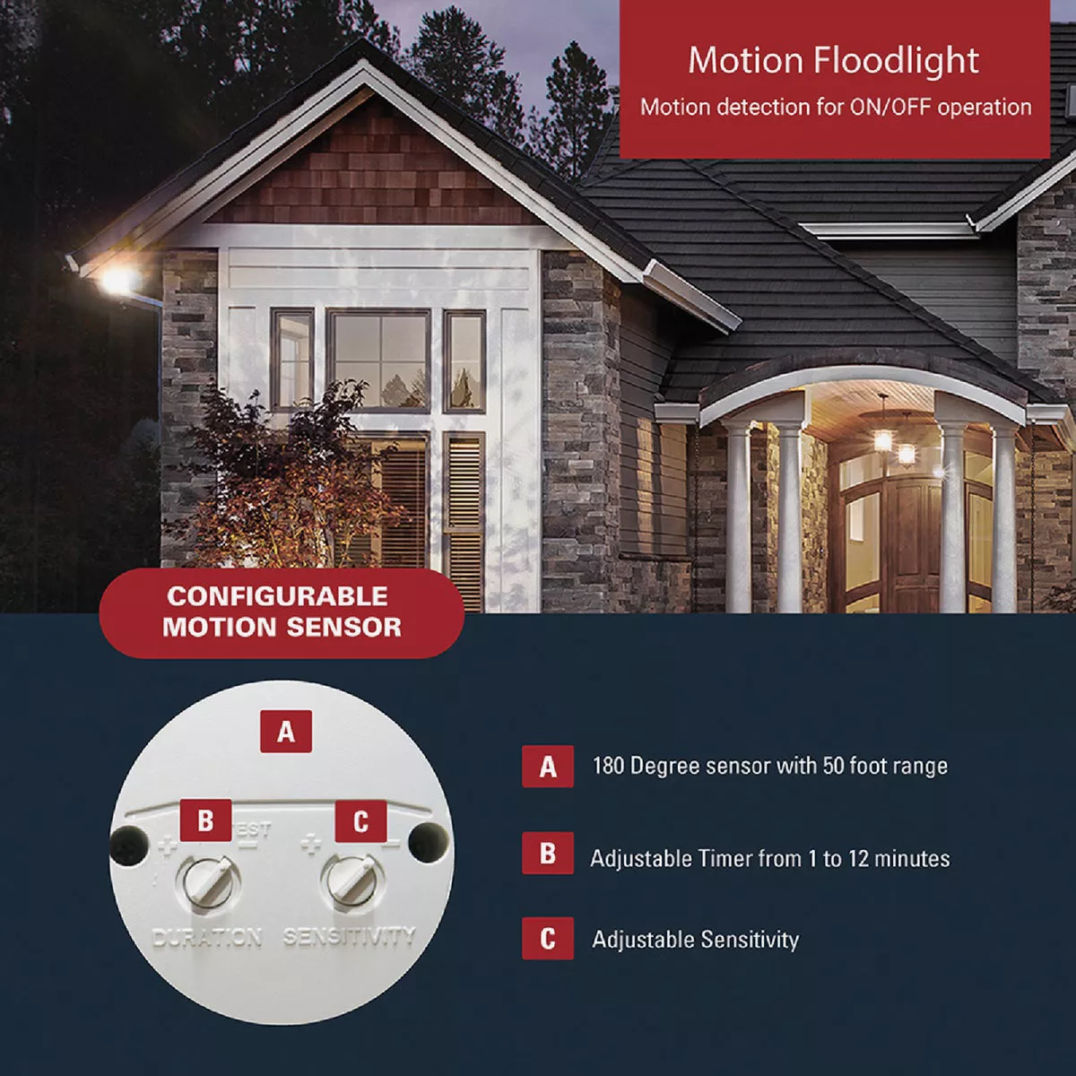 Halo White Motion Activated Incandescent Security Floodlight Fixture - photo 5