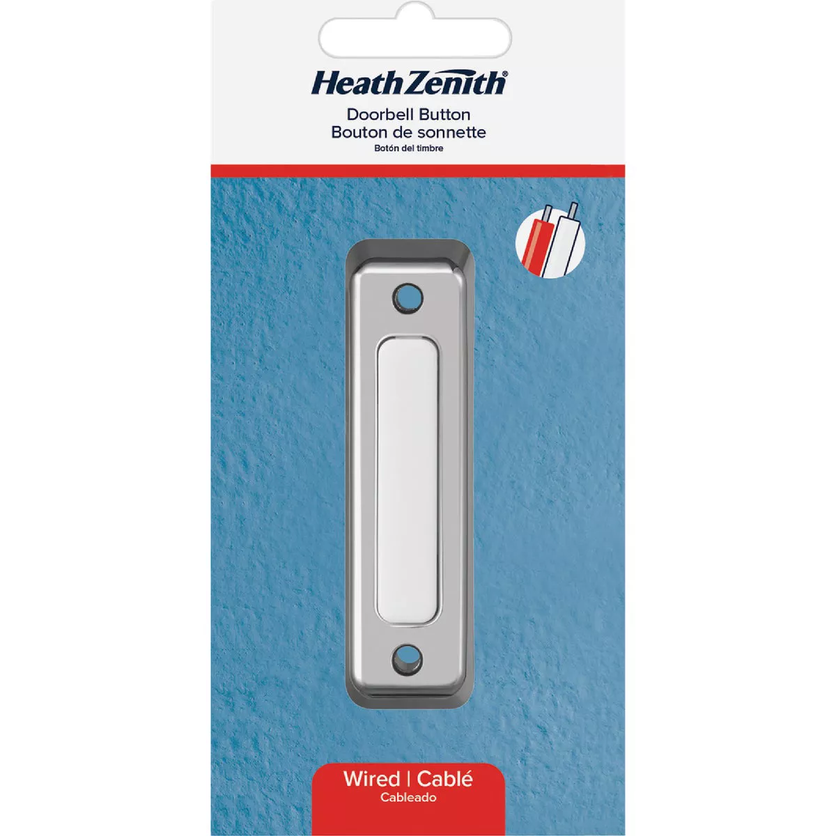 Globe Heath Zenith Satin Nickel Lighted Doorbell Button - photo 2