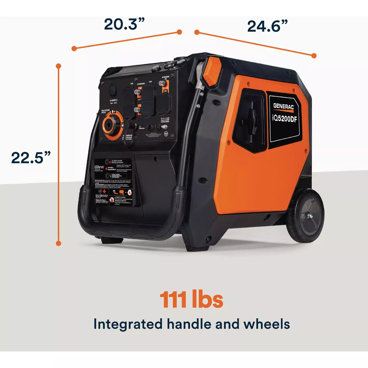 Generac iQ5200 5200W Dual Fuel Portable Inverter Generator - photo 3