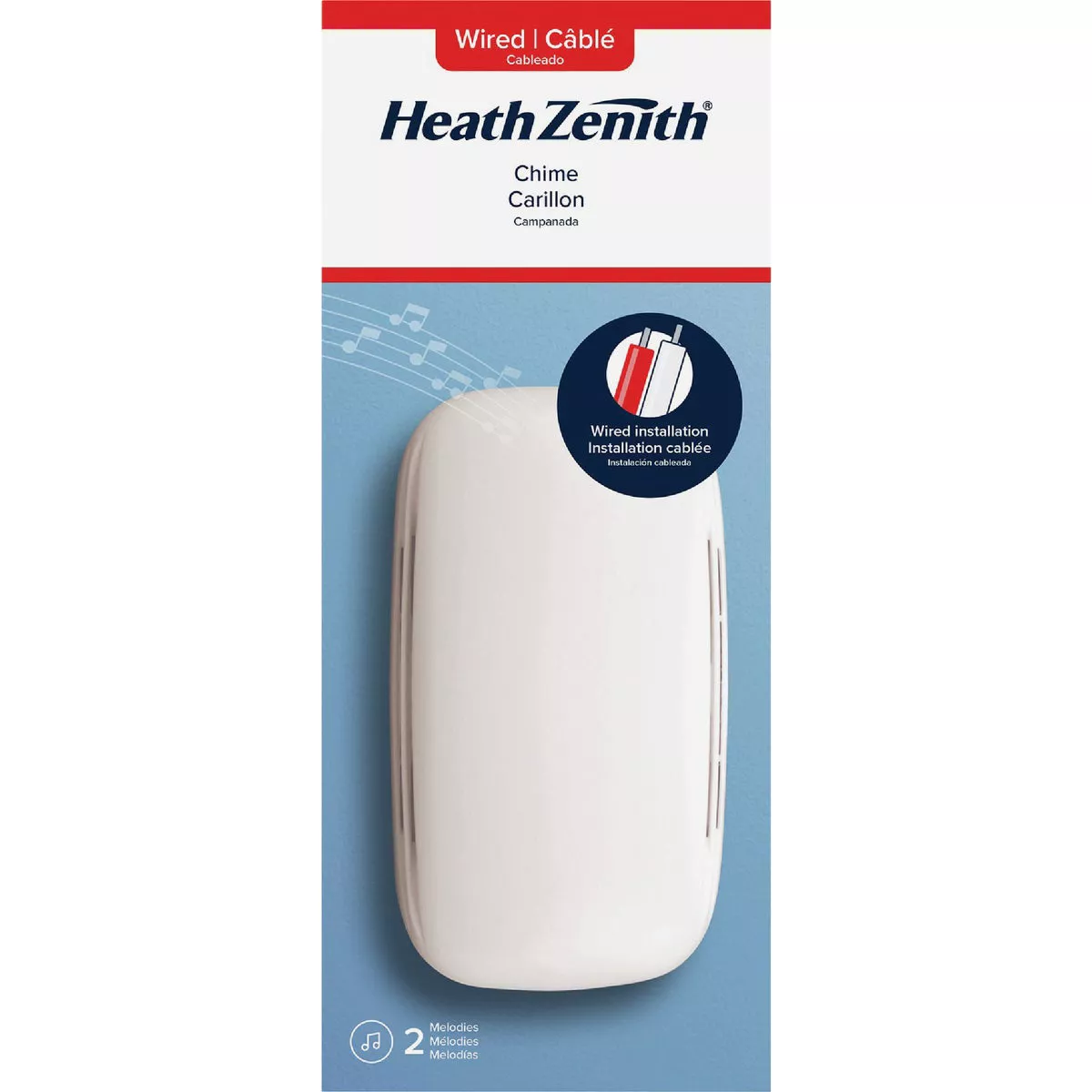 Heath Zenith White Plastic Wired Door Chime - photo 2