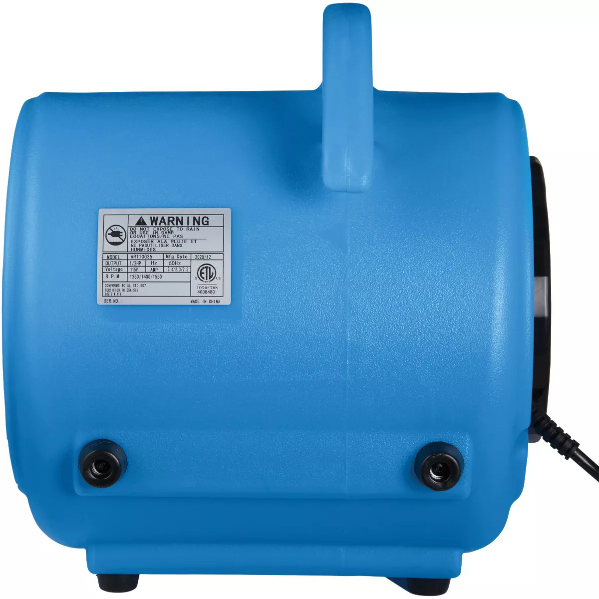 Channellock 1340 CFM 3-Speed Air Mover Blower Fan - photo 7