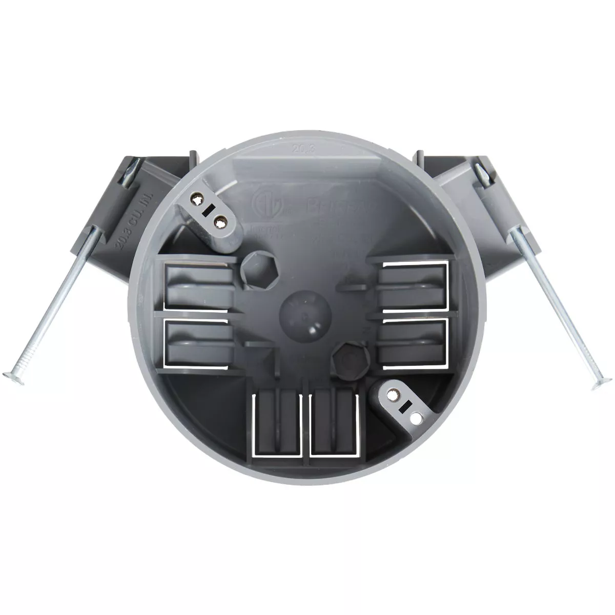 50 Lb. Rating Nail On PVC Molded New Work Ceiling Box - photo 2