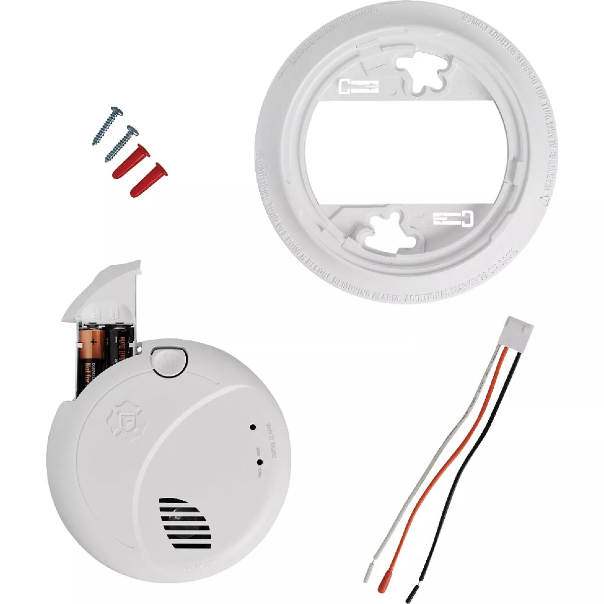 BRK SM100V-AC Interconnect Hardwired Photoelectric Smoke Alarm with Voice Alerts - photo 7