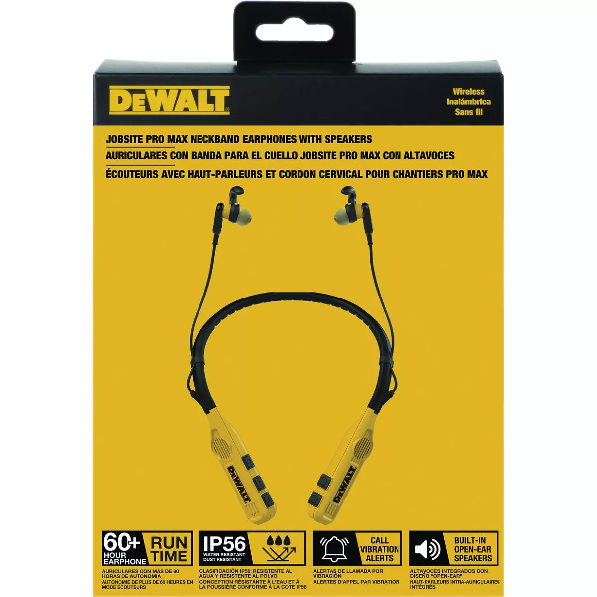 DEWALT Bluetooth Jobsite Pro Max Neckband Earphones with Speakers