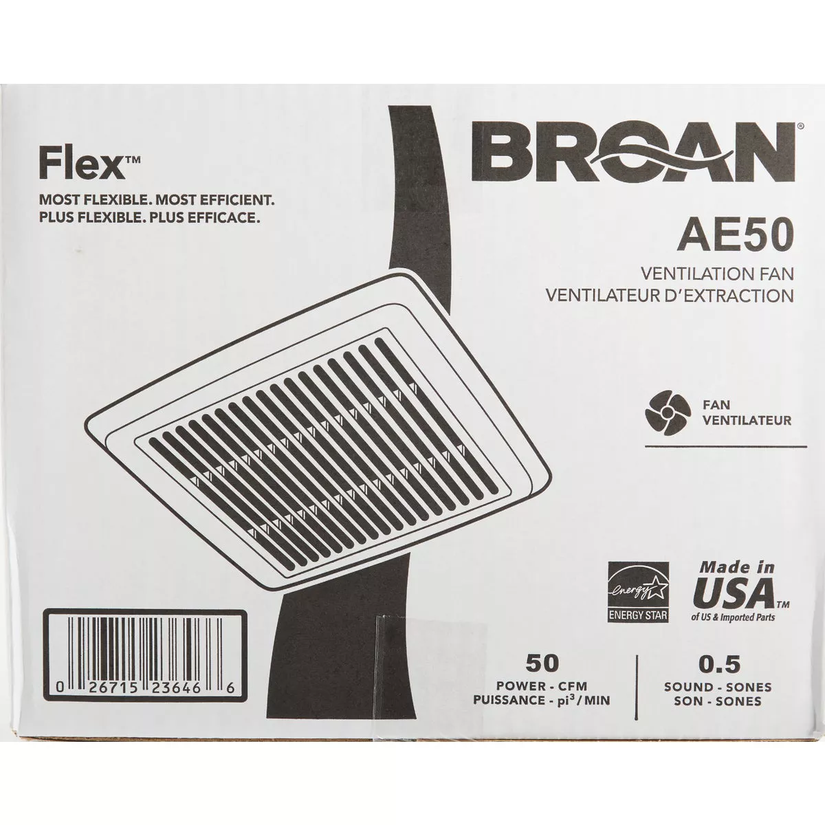 Broan-NuTone Roomside 60 CFM 0.9 Sones Bath Exhaust Fan - photo 2