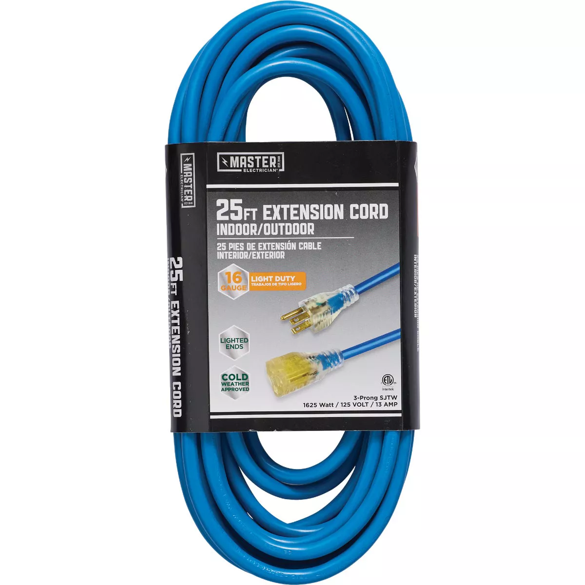 Master Electrician 25 Ft. 16/3 Industrial Outdoor Extension Cord
