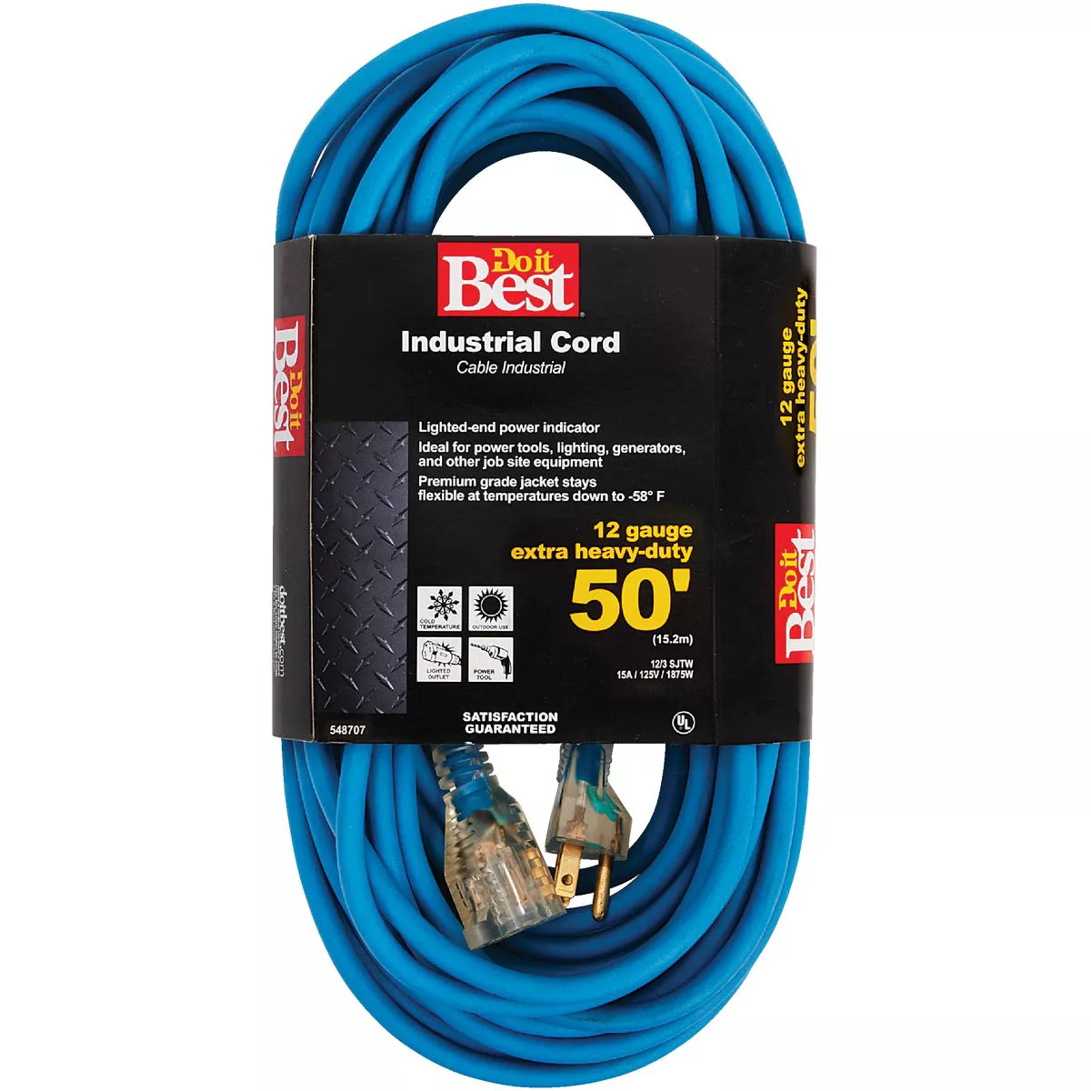 Do it Best 50 Ft. 12/3 Industrial Outdoor Extension Cord