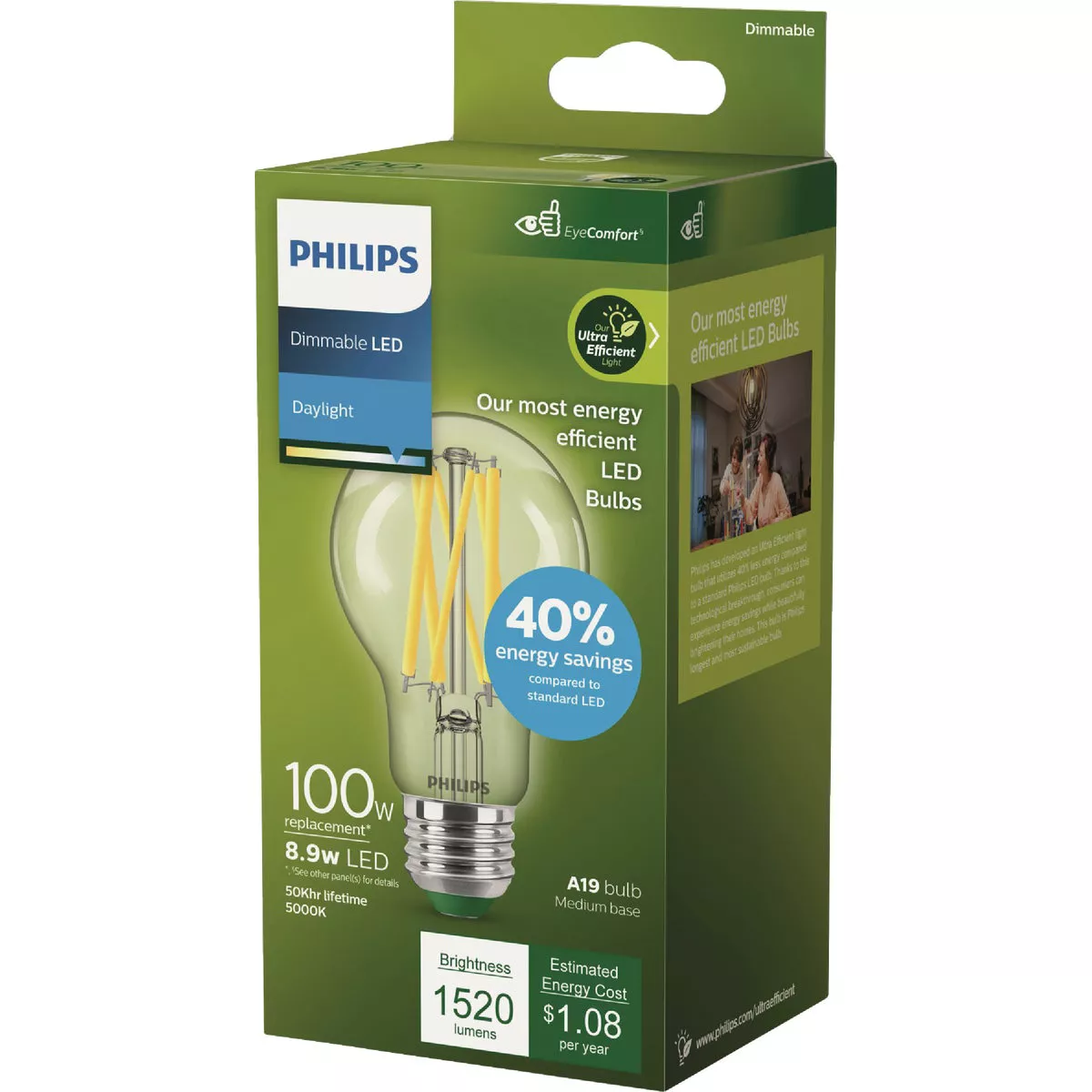 Philips Ultra Efficient 100W Equivalent Daylight A19 LED Light Bulb - photo 6