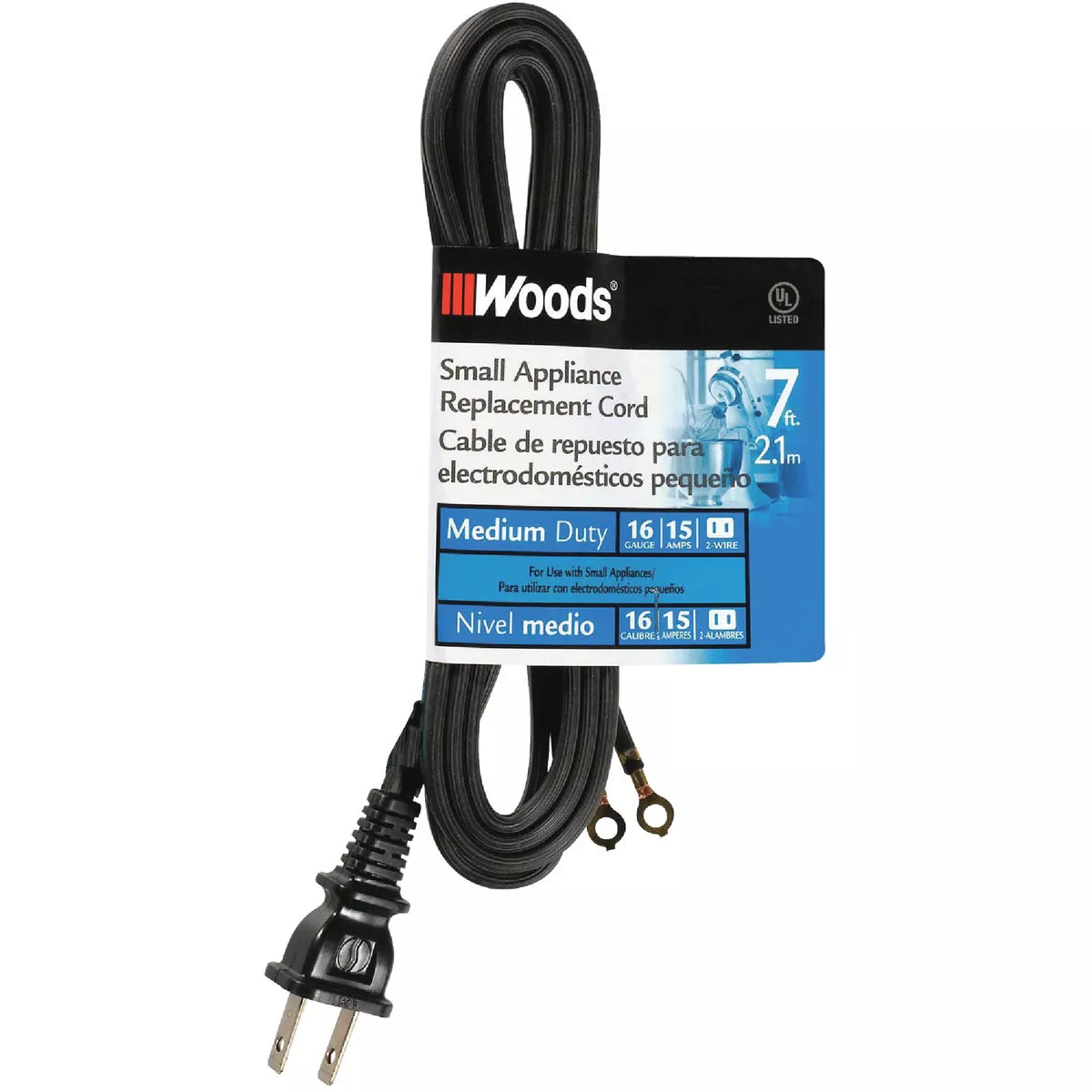 Woods 7 Ft. 16/2 15A Replacement Appliance Cord - photo 2