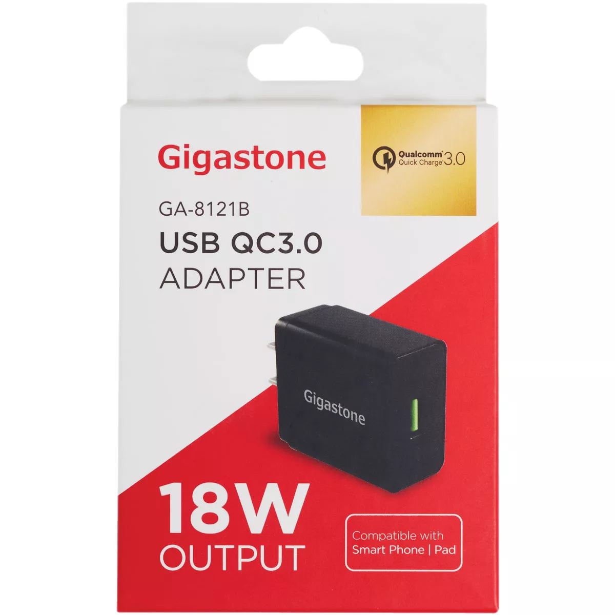 Gigastone QC3.0 Single USB Port Black Wall Charger - photo 2