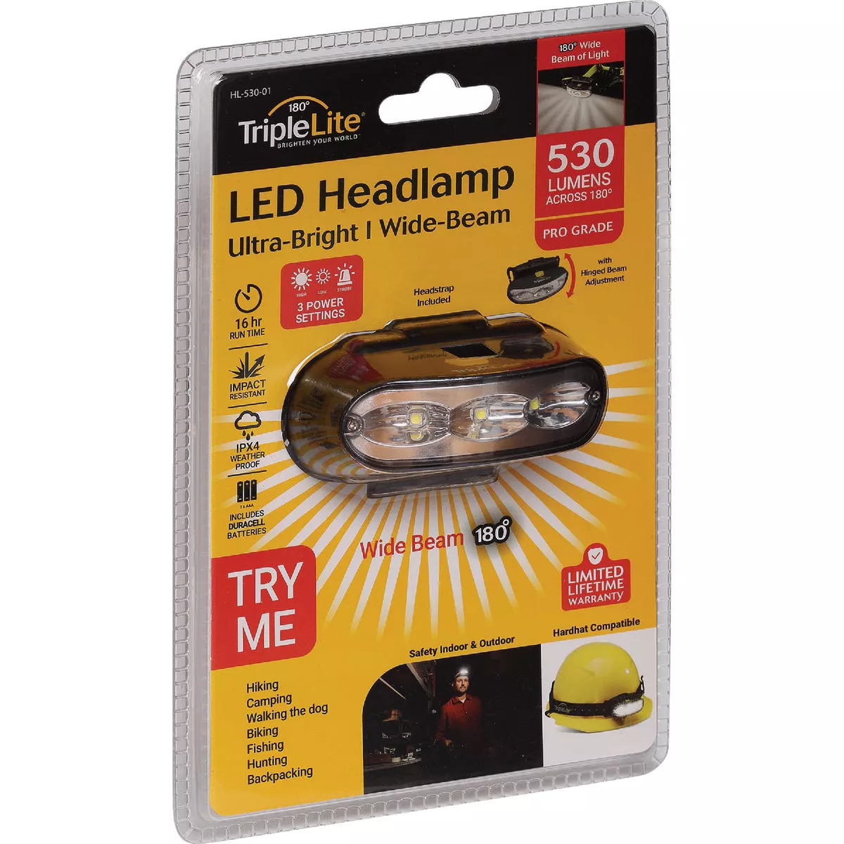 TripleLite 530 Lm. 180 Deg LED Headlamp