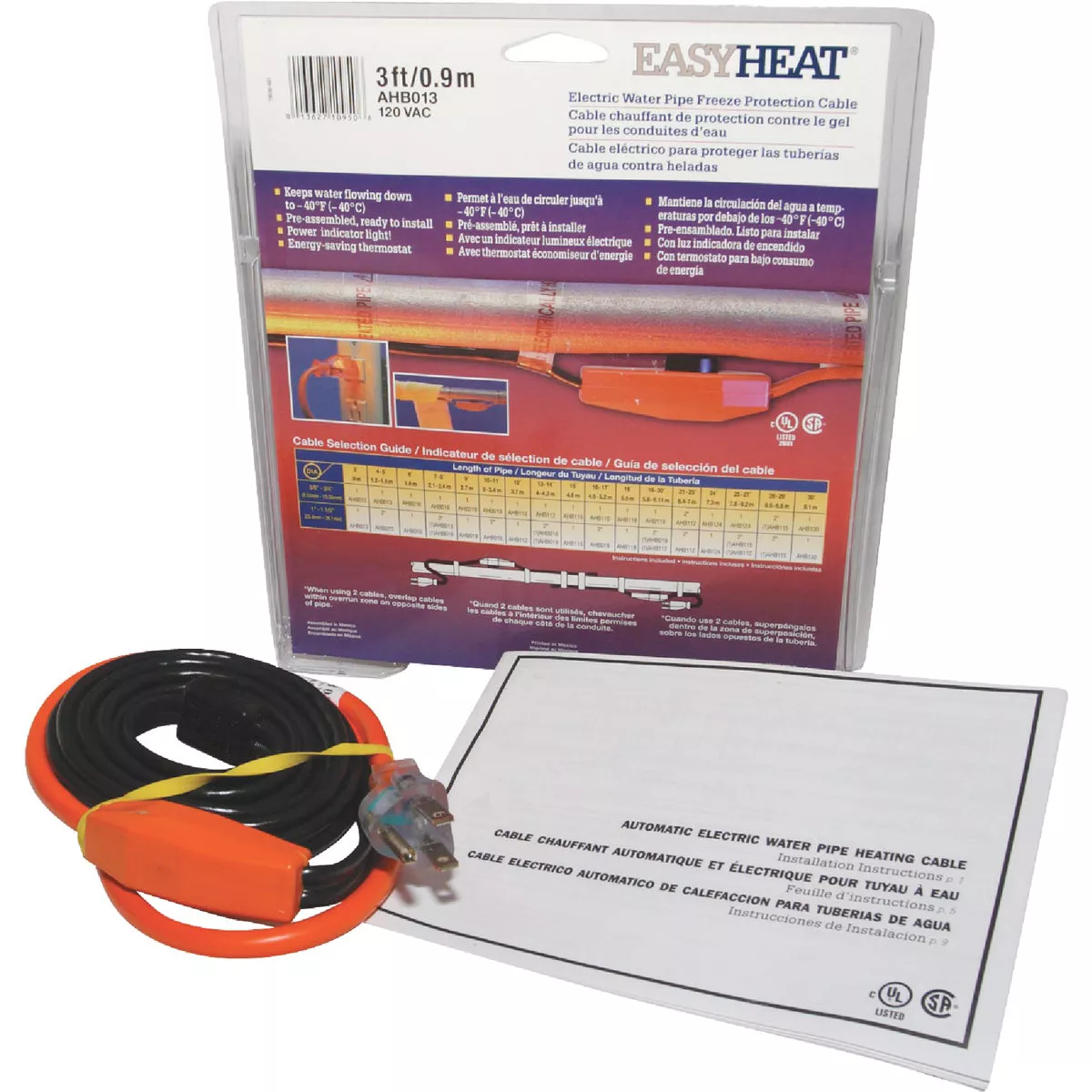 Easy Heat 3 Ft. 120V Pipe Heating Cable - photo 3
