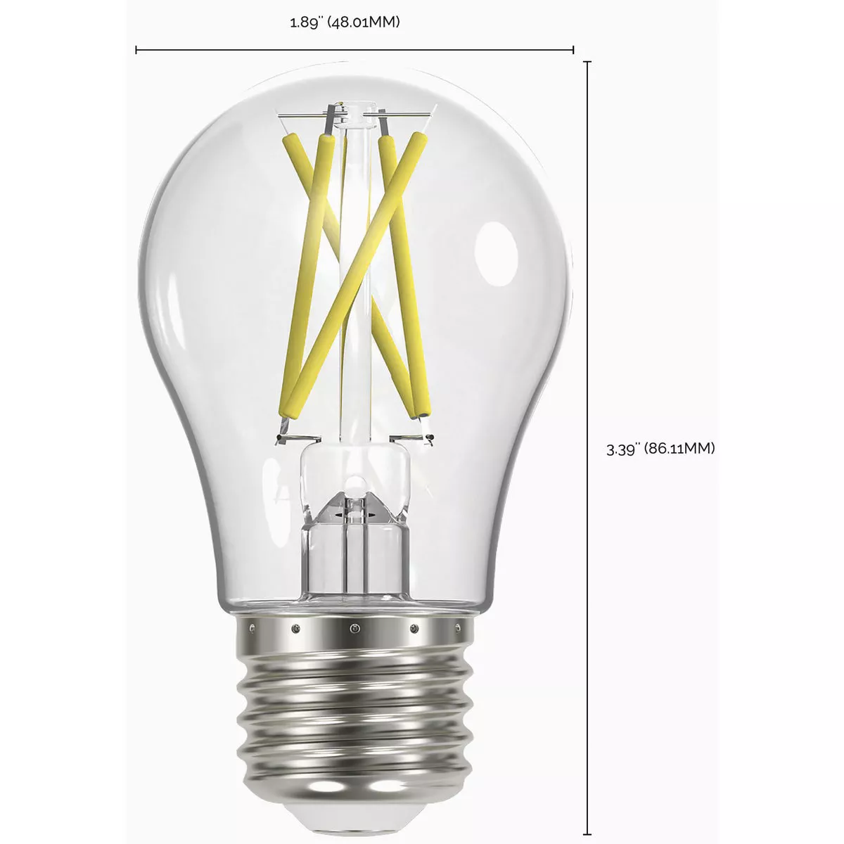 Satco 40W Equivalent Warm White A15 Medium Dimmable Traditional LED Light Bulb - photo 2