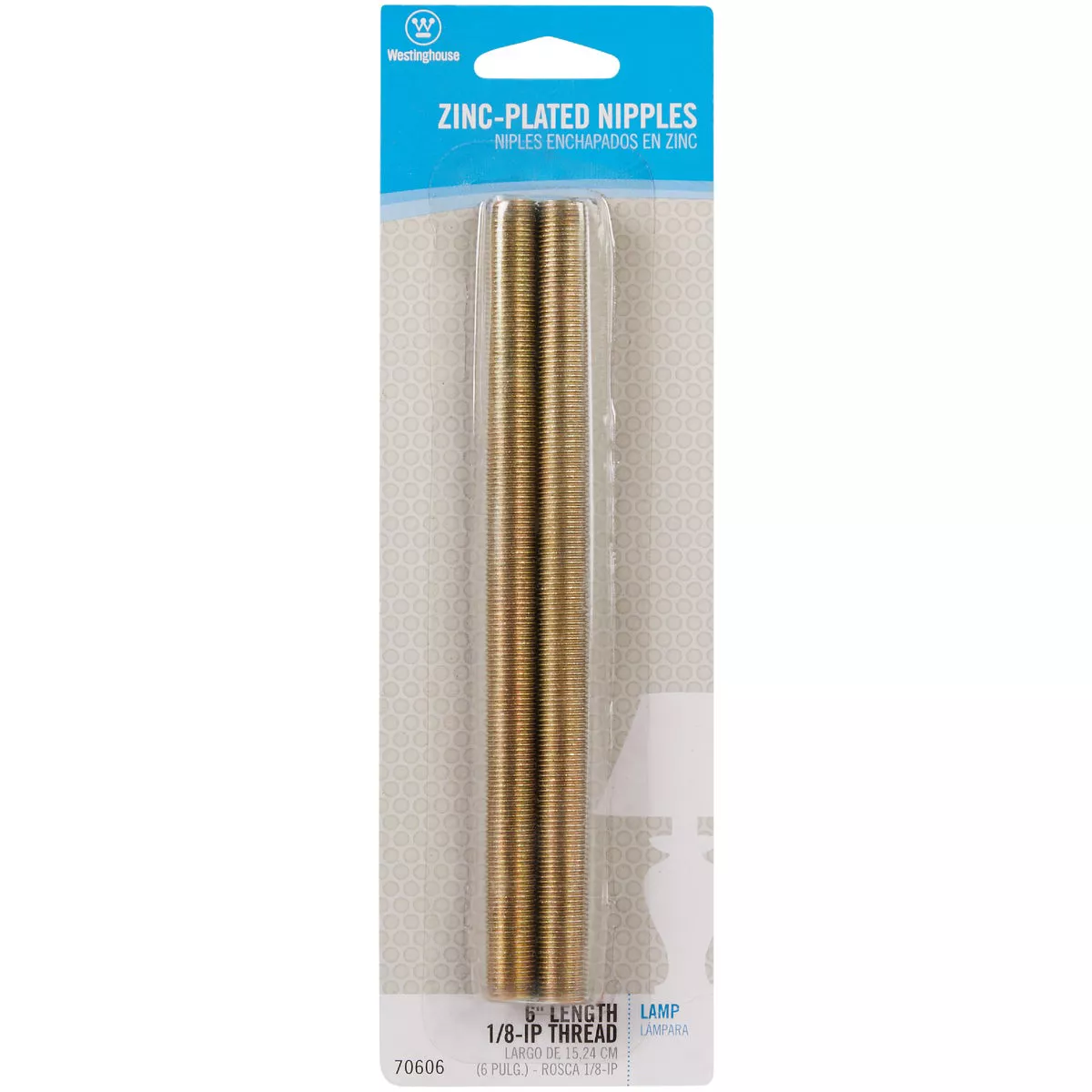 Westinghouse 1/8-IP 6 In. Steel Lamp Nipple (2-Pack) - photo 2