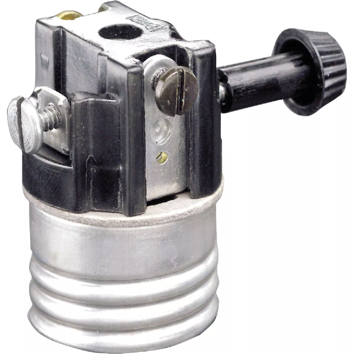 Leviton Turn-Knob Medium Base Steel Interior Lamp Socket