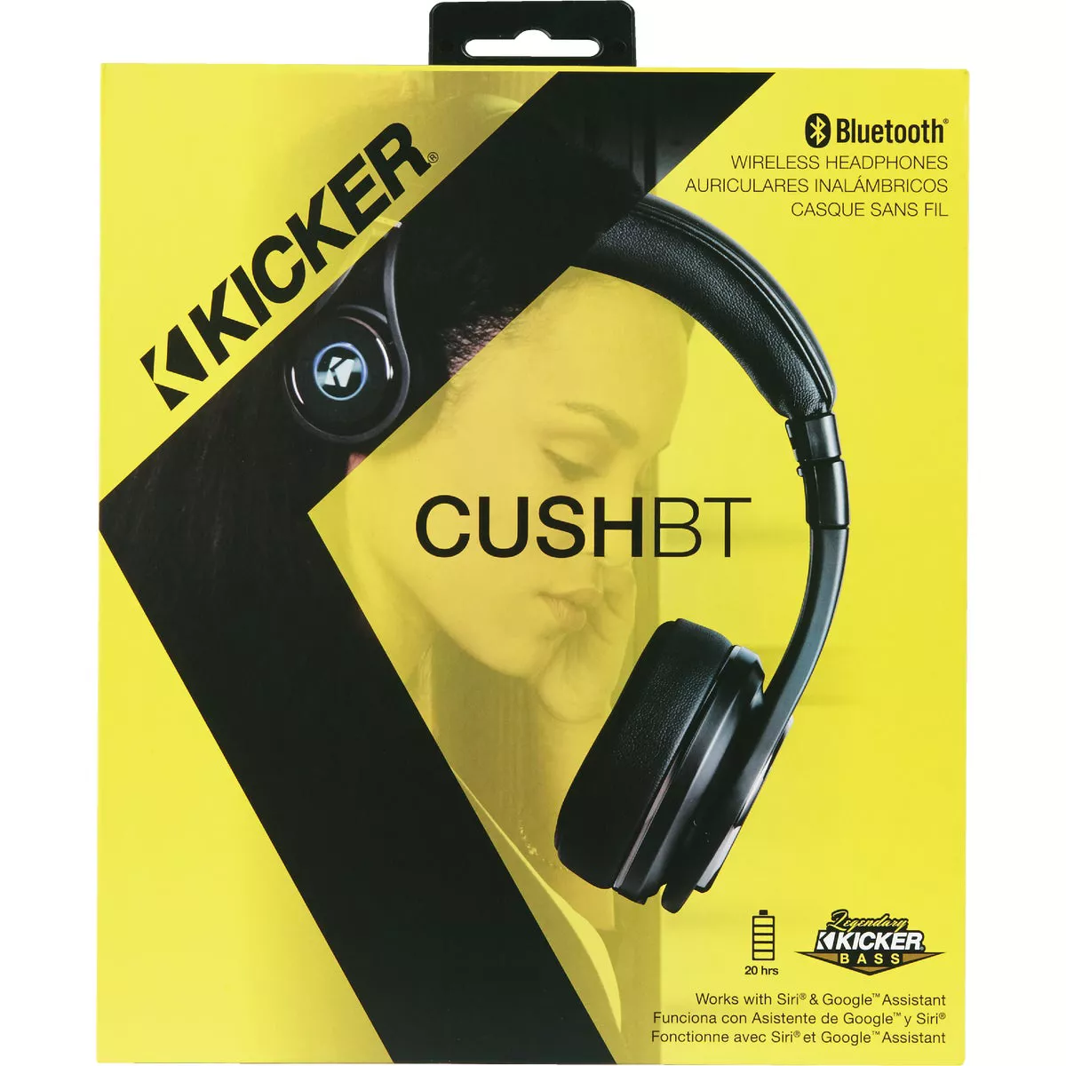 Kicker CushBT Bluetooth Wireless/Wired Black Headphones - photo 2