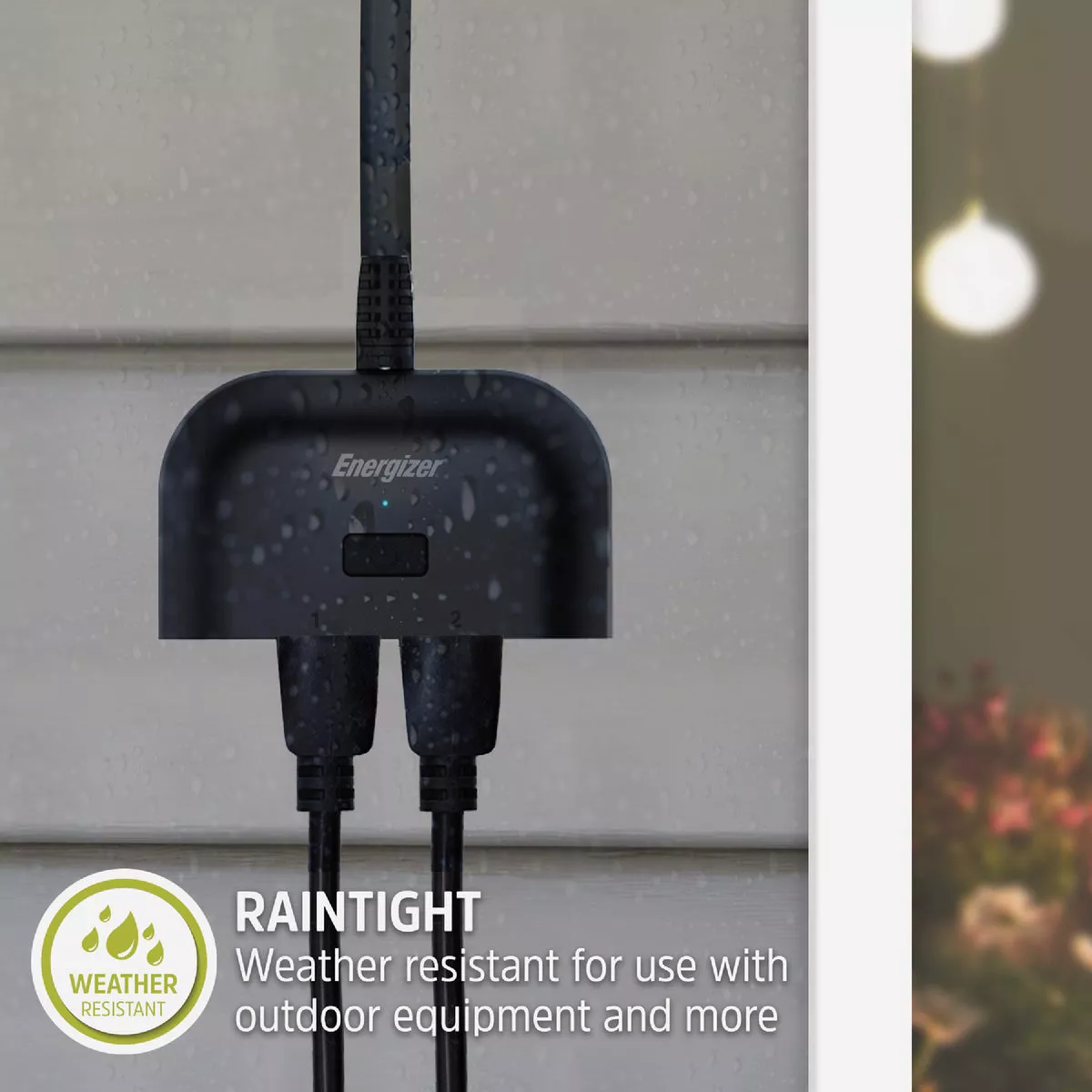 Energizer 15A 2-Outlet Smart WiFi Outdoor Plug - photo 2