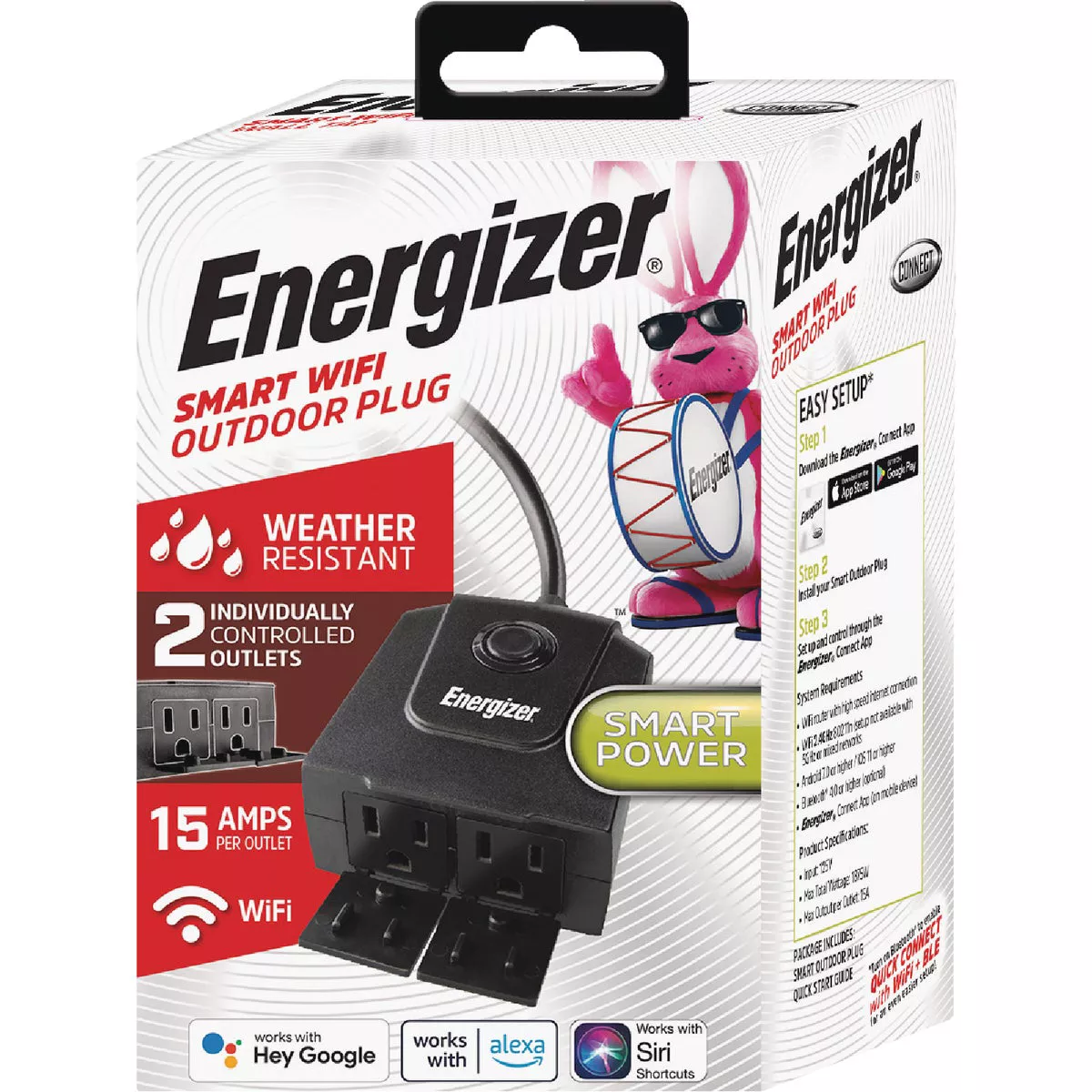 Energizer 15A 2-Outlet Smart WiFi Outdoor Plug - photo 7