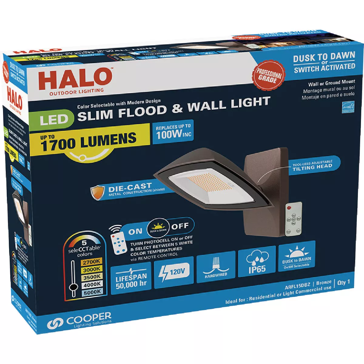 Halo Bronze Dusk to Dawn 30W LED Wall Floodlight - photo 7