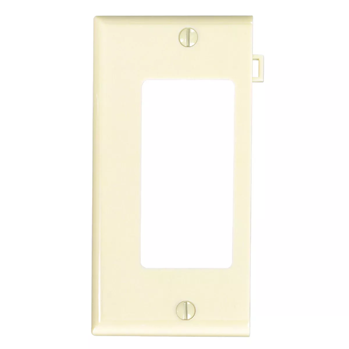 Leviton 1-Gang Plastic Sectional Rocker Decorator Wall Plate End Panel, Ivory