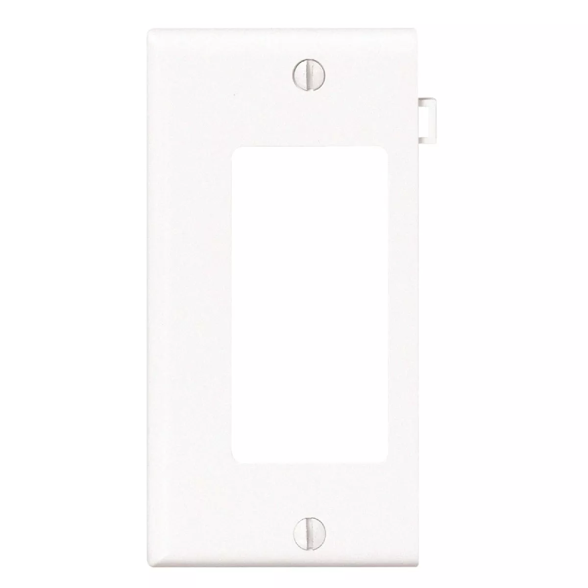 Leviton 1-Gang Plastic Sectional Rocker Decorator Wall Plate End Panel, White