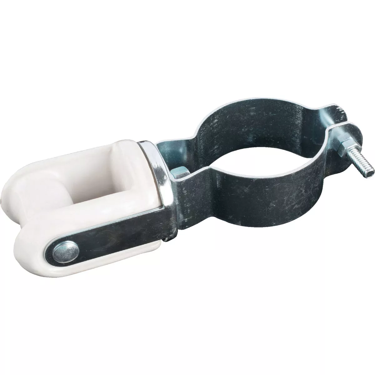 Halex 2 In. Pipe Mount Porcelain & Steel Wire Holder