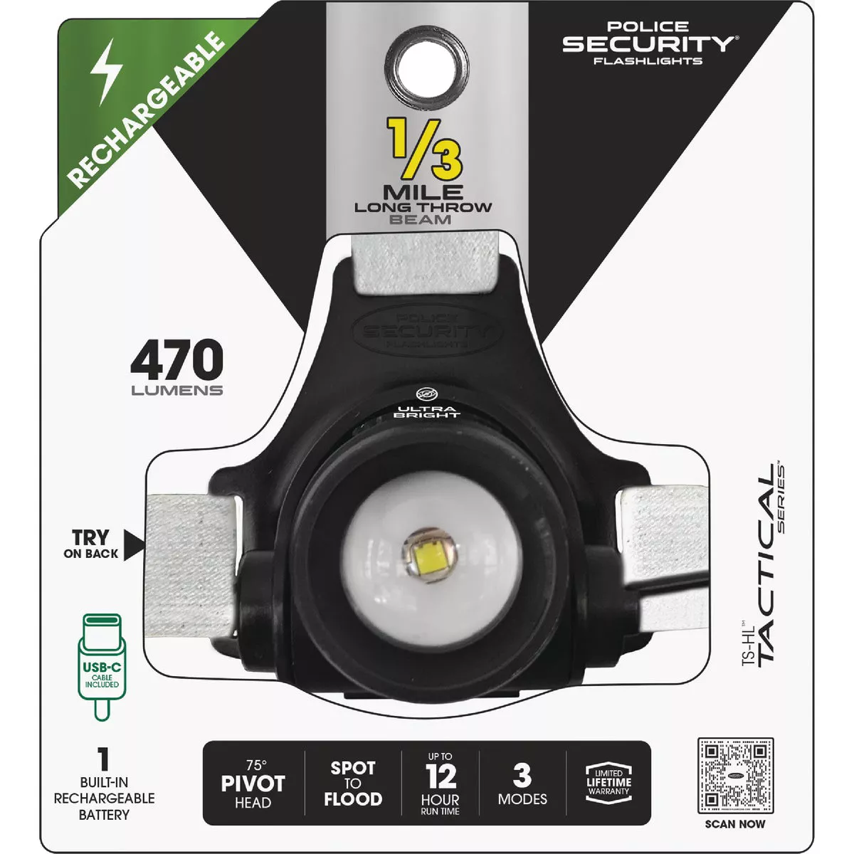 Police Security Long Throw TS-HL 470 Lm. LED Headlamp - photo 2