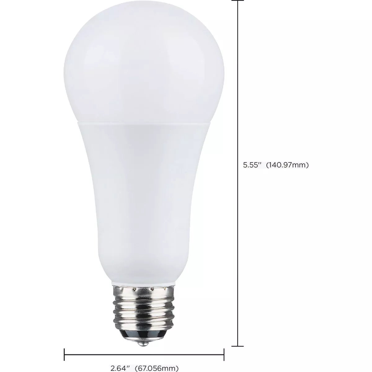 Satco 50/100/150W Equivalent Selectable 5000K CCT A21 LED 3-Way Bulb - photo 3