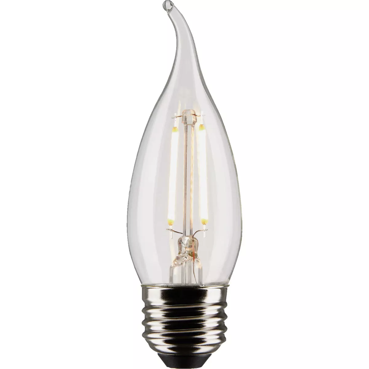 Satco 25W Equivalent Warm White Clear CA10 Medium LED Decorative Light Bulb (2-Pack) - photo 4