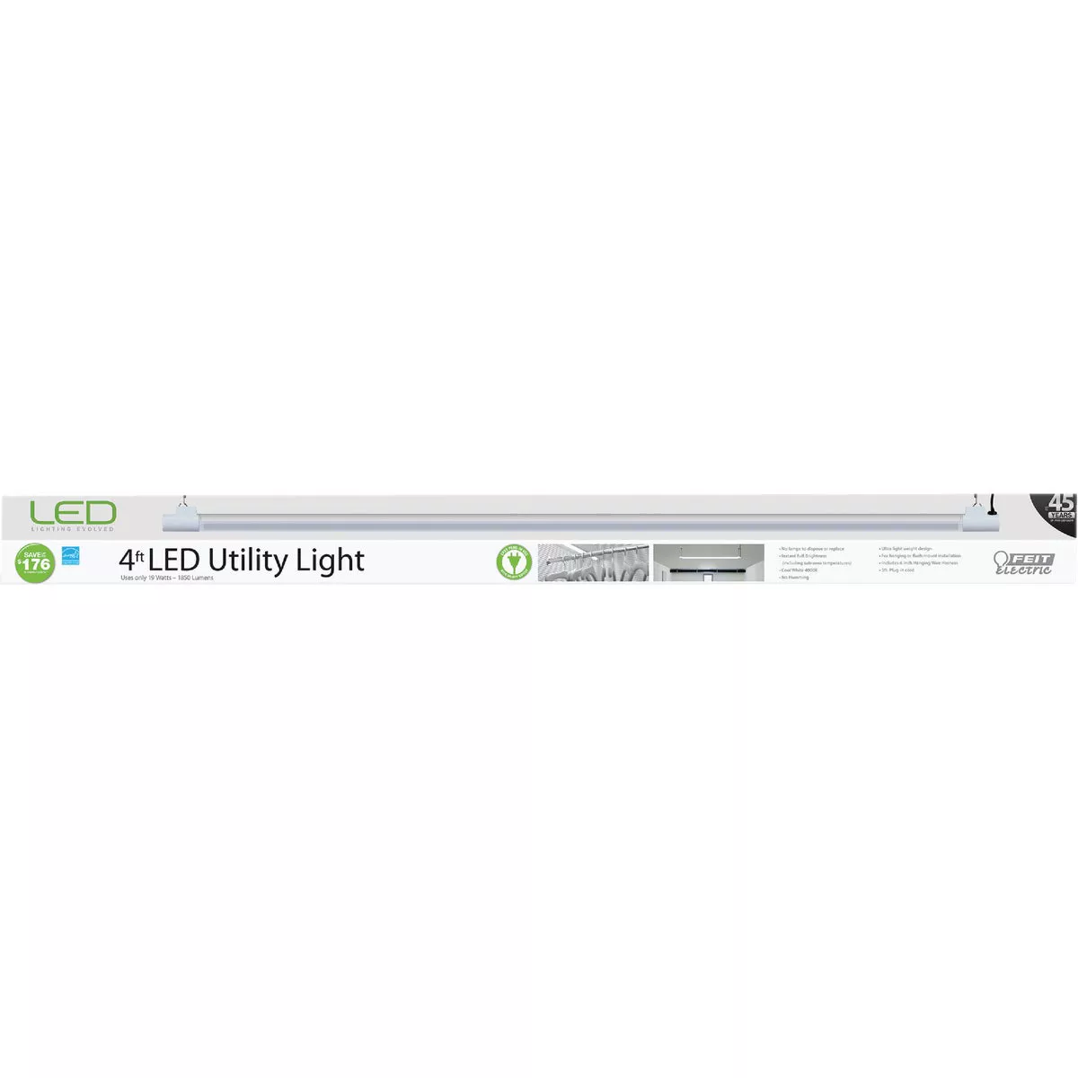 Feit Electric 4 Ft. Single-LED Shop Light Fixture
