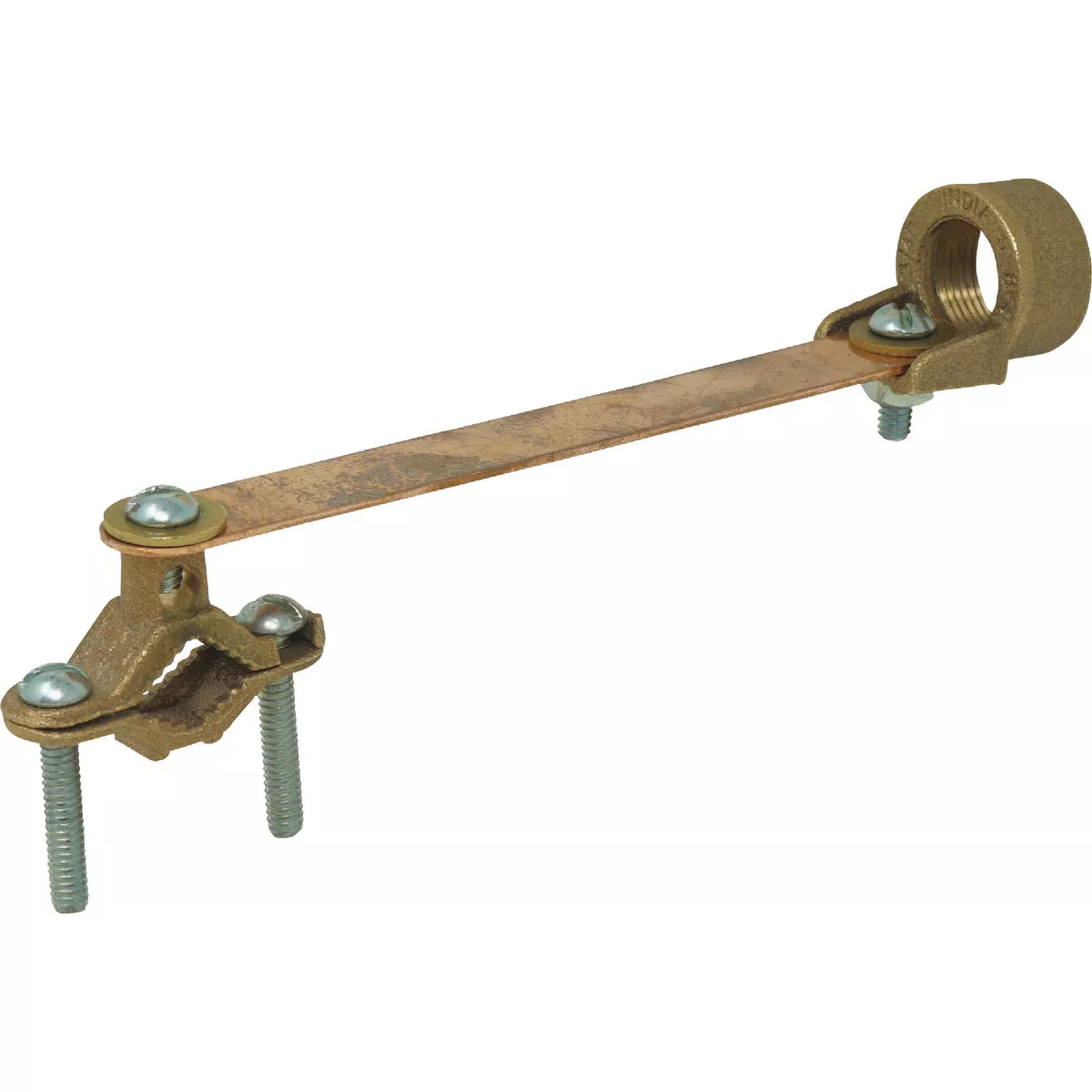 Southwire 1/2 In. to 1 In. Bronze Ground Clamp with Strap & 3/4 In. Hub
