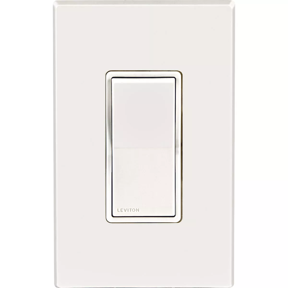 Leviton Decora Residential Grade 15A Rocker Weather-Resistant Single Pole Switch, White