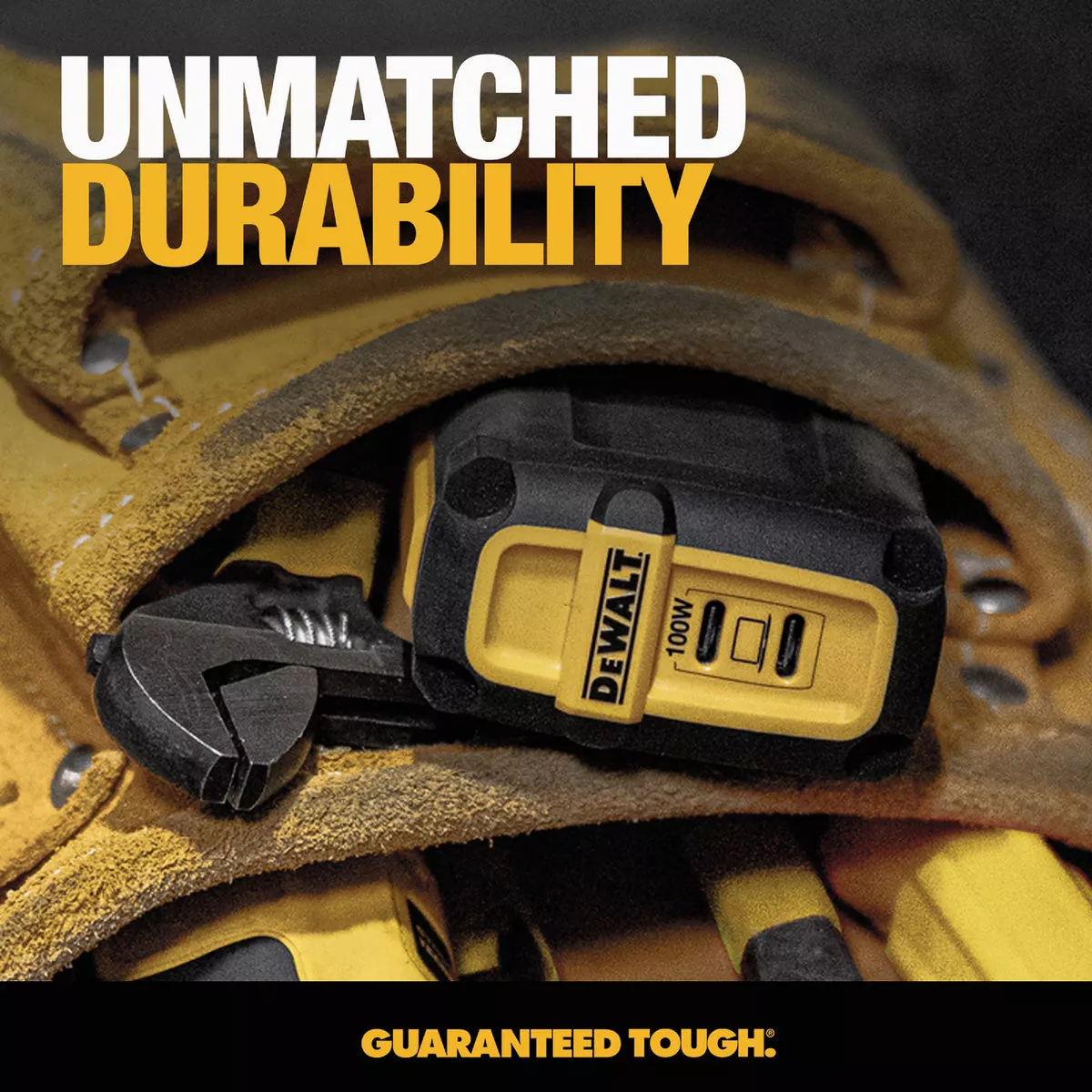 DEWALT 100W 2-Port GaN PPS PD Wall Charger - photo 3