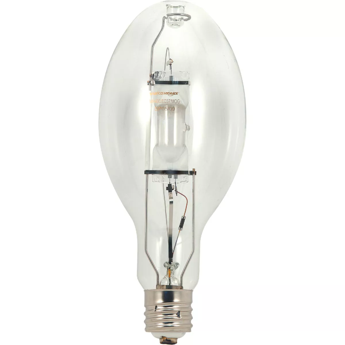Satco 250W Clear ED28 Mogul Screw Metal Halide High-Intensity Light Bulb