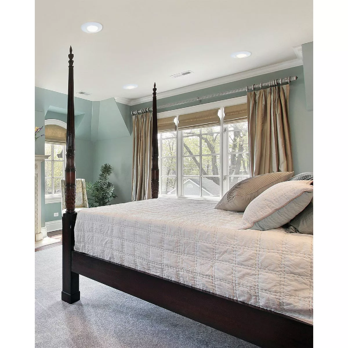 Halo 6 In. White Open Recessed Fixture Trim - photo 2