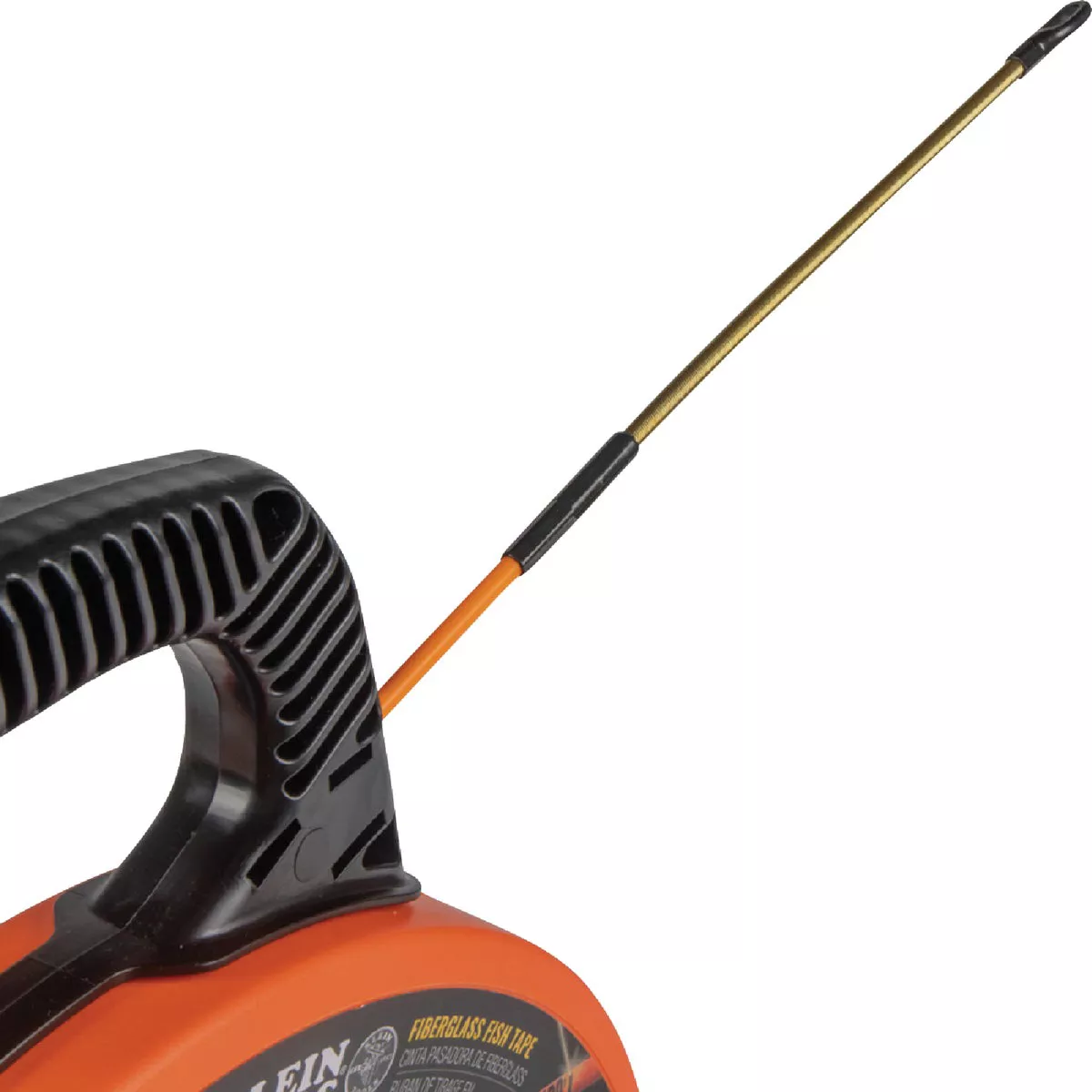 Klein 3/16 In. W. x 100 Ft. L. Fiberglass Fish Tape with Spiral Steel Leader - photo 10