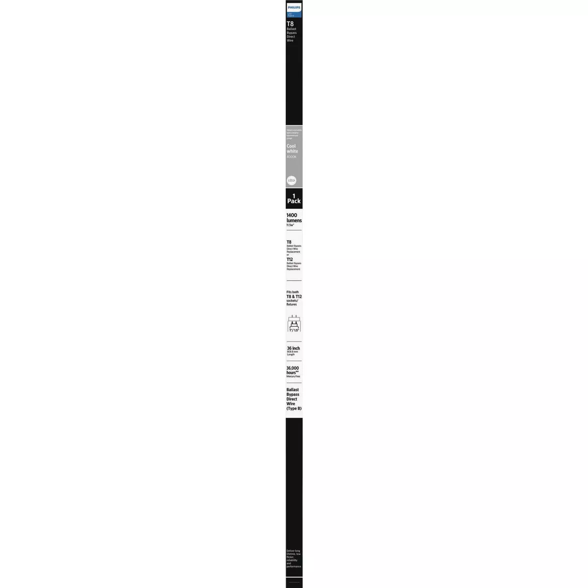 Philips 25W Equivalent 36 In. Cool White T8 Tube G13 Base LED Light Bulb