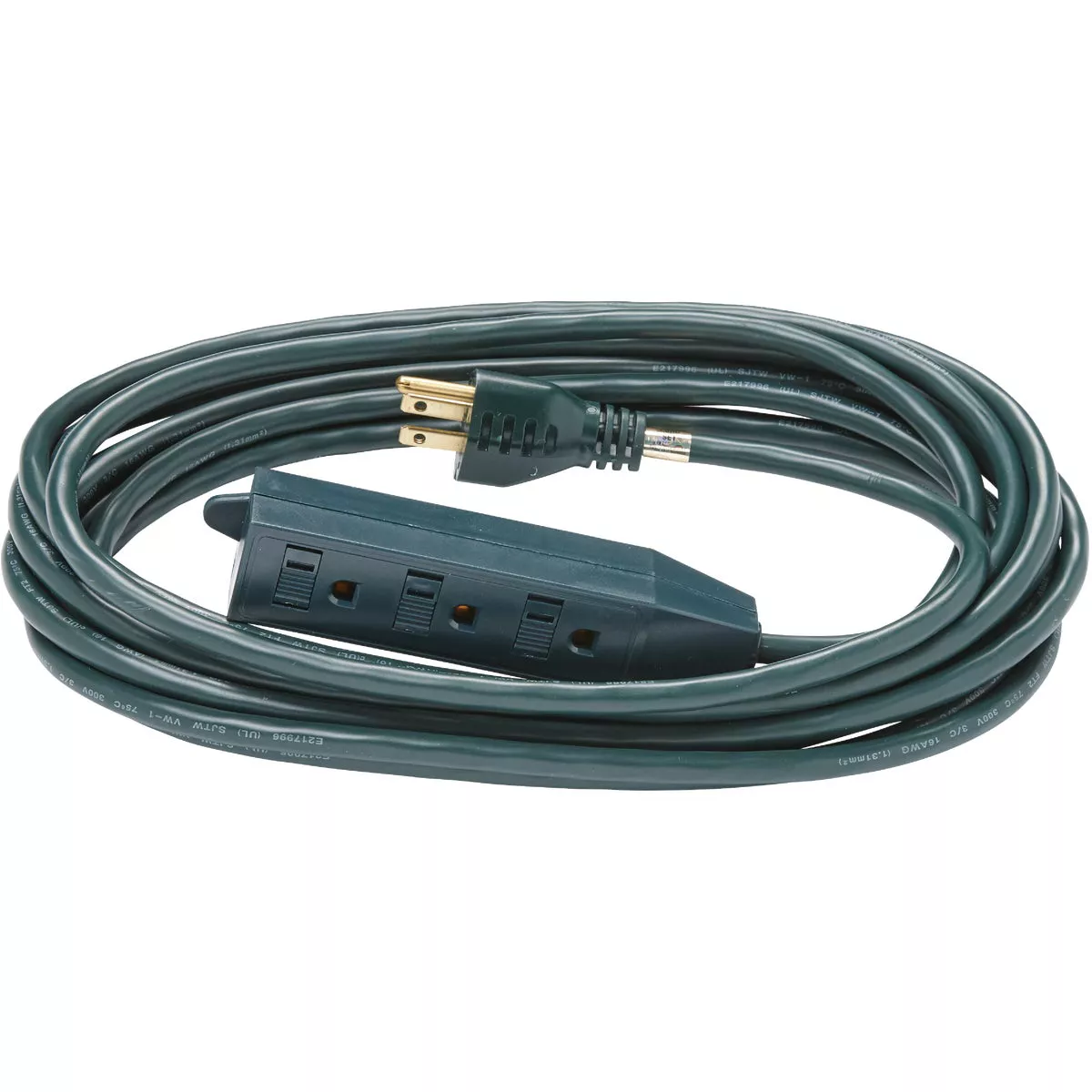 Do it Best 20 Ft. 16/3 3-Outlet Green Extension Cord with Powerblock - photo 2