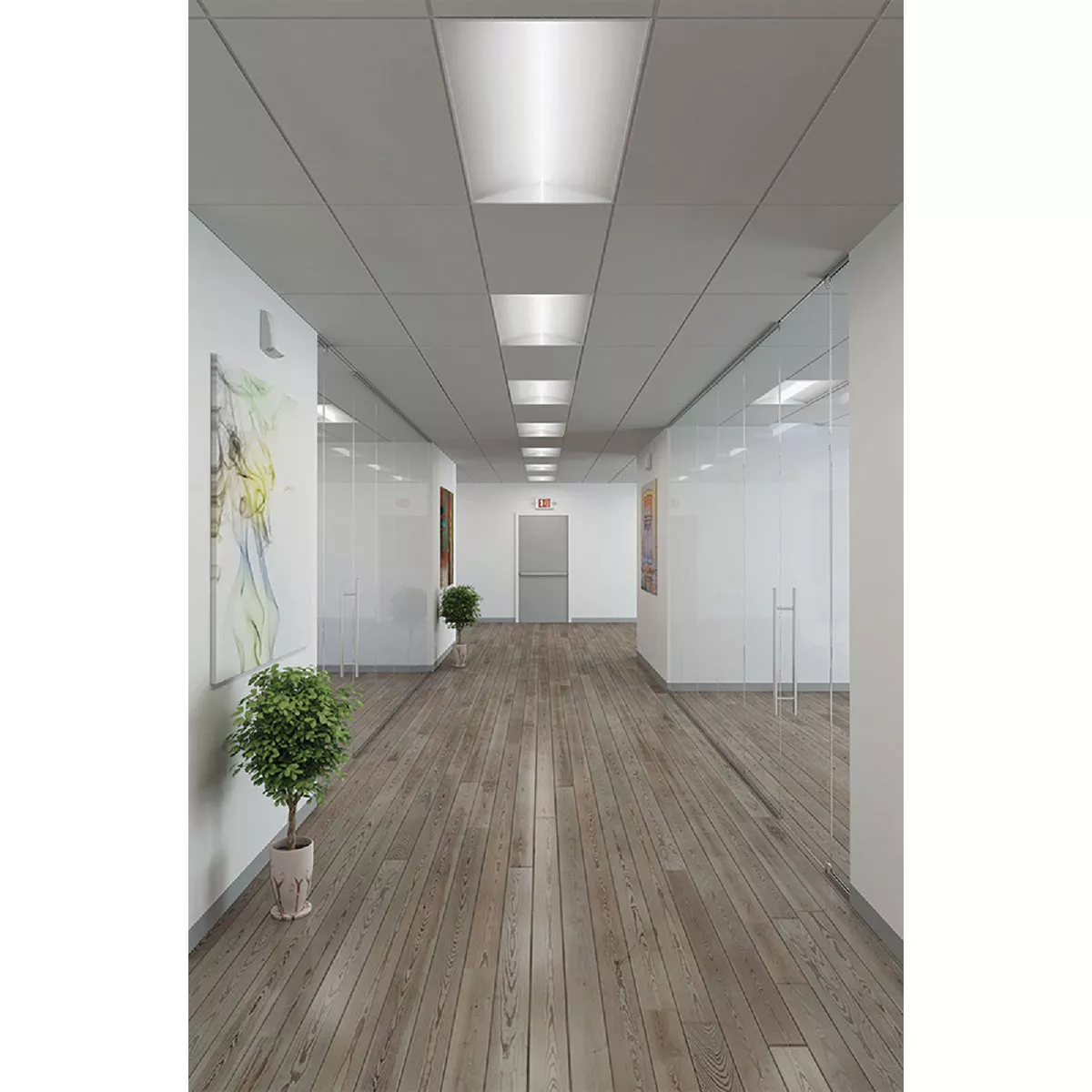 Sure-Lites LED Red Lettering Polycarbonate LED Emergency Light & Exit Sign - photo 3