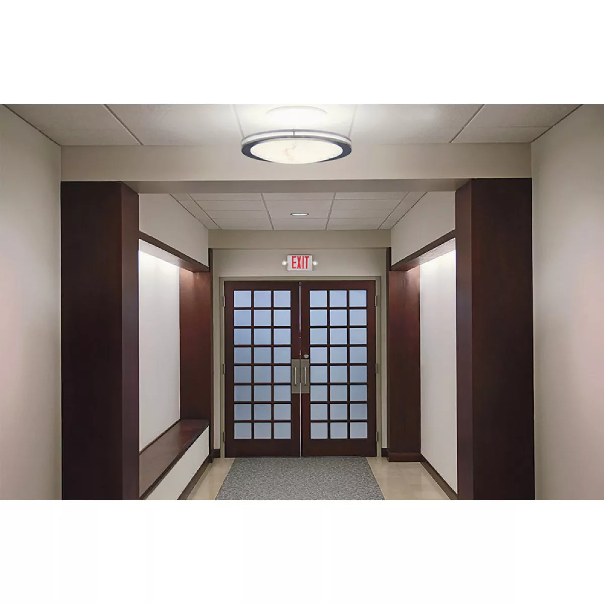 Sure-Lites LED Red Lettering Polycarbonate LED Emergency Light & Exit Sign - photo 4