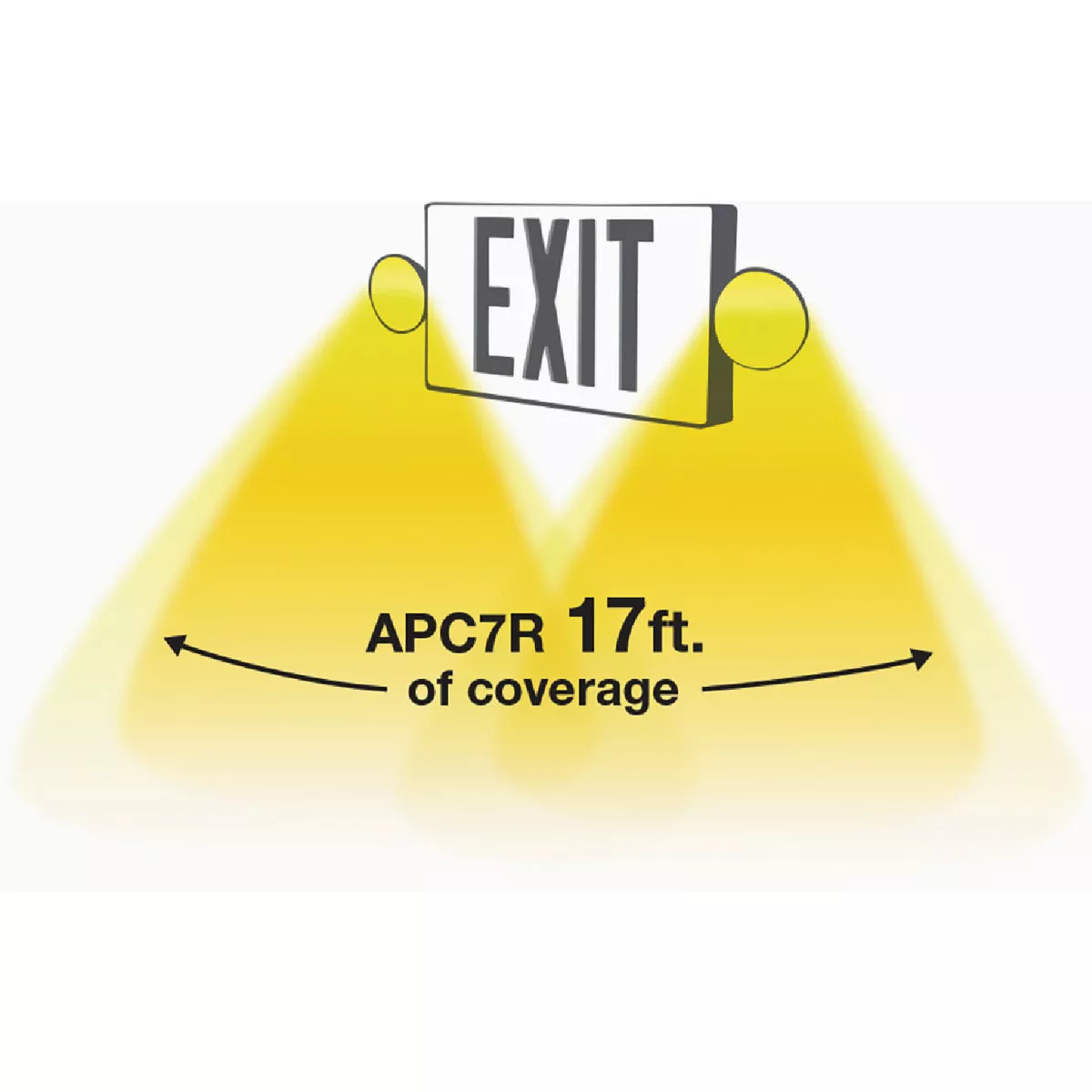Sure-Lites LED Red Lettering Polycarbonate LED Emergency Light & Exit Sign - photo 5